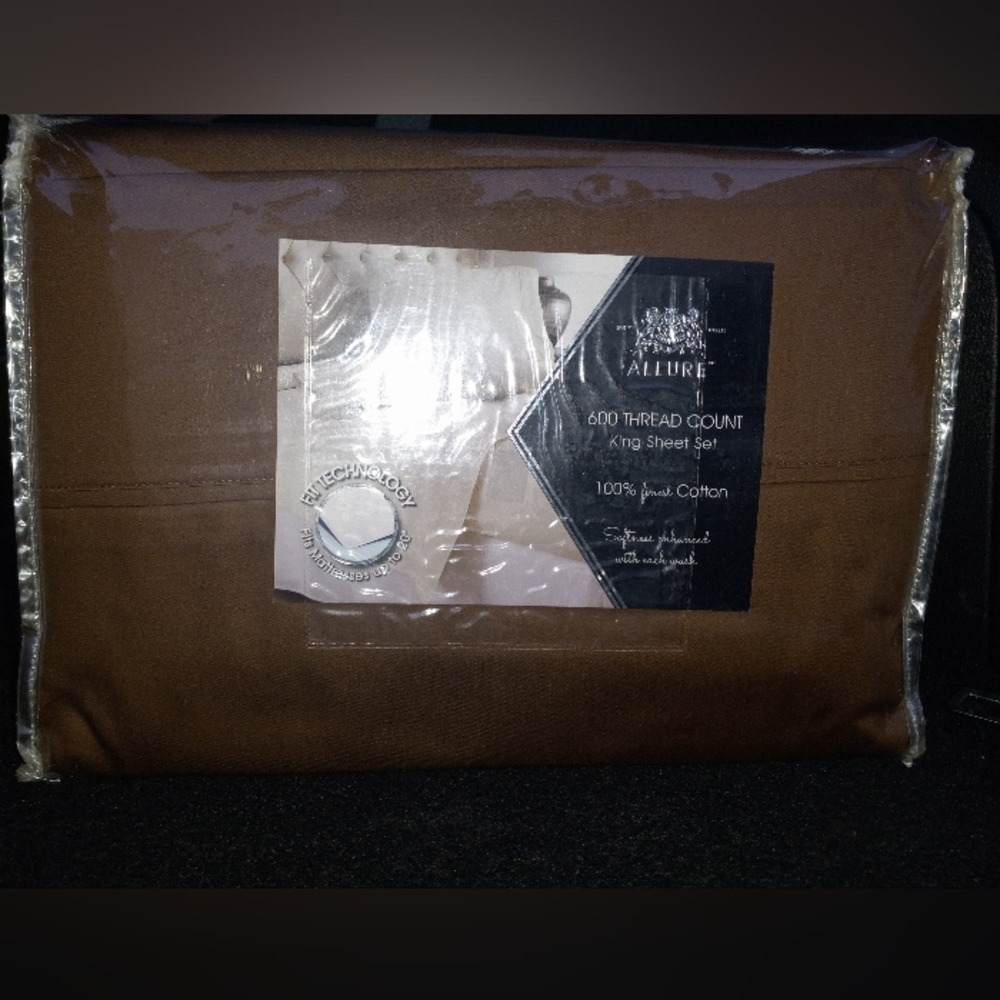 King size sheet set 600 Threads count 100%finest cotton